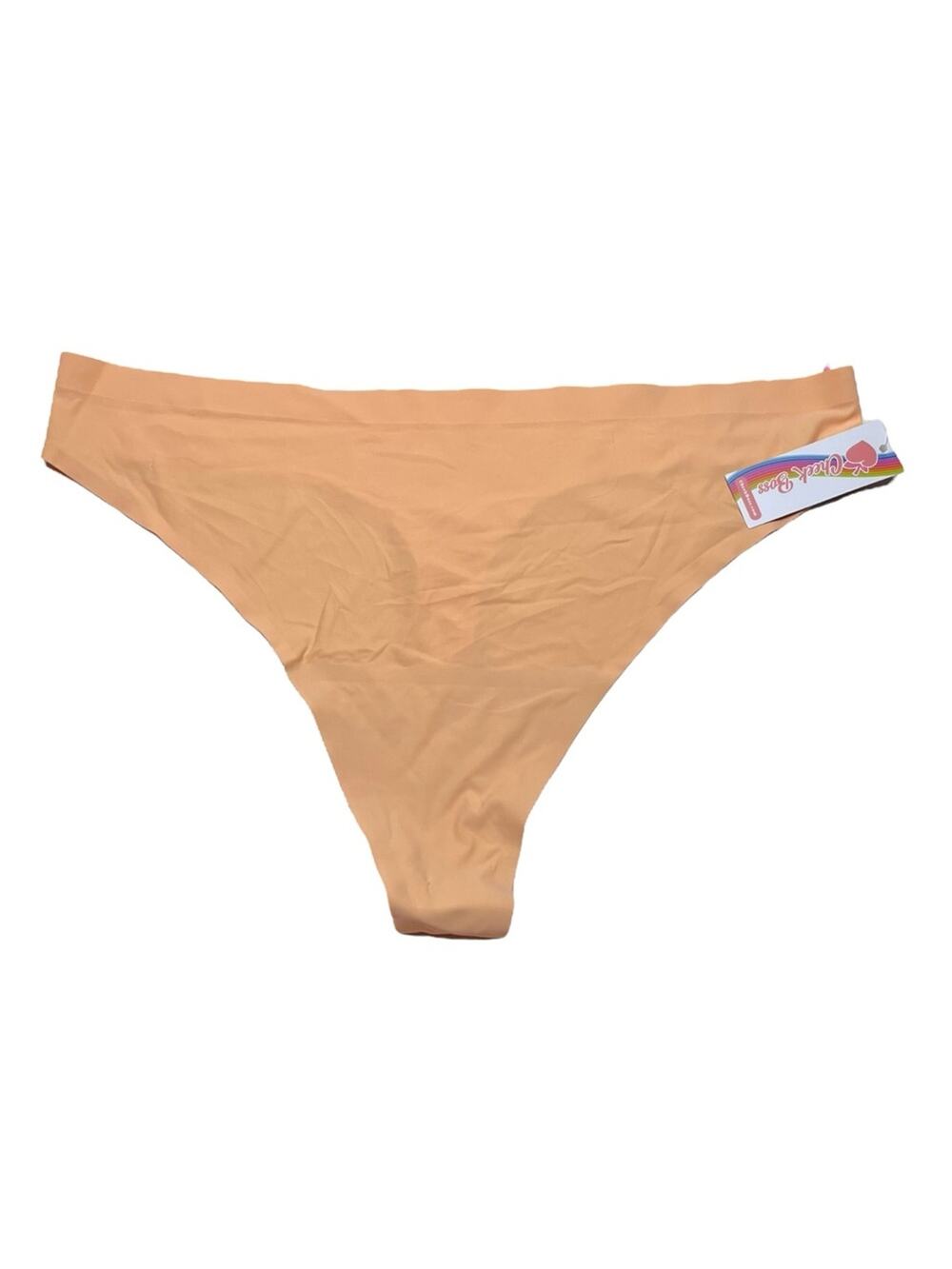 Cheek Boss Thong Panty Size 2XL peach